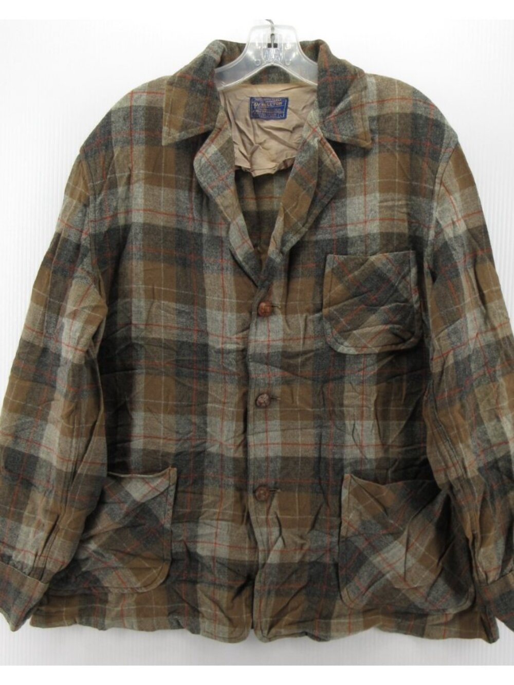 VTG Pendleton Jacket Large Wool Sportsman Blazer Hunting Elbow Patches